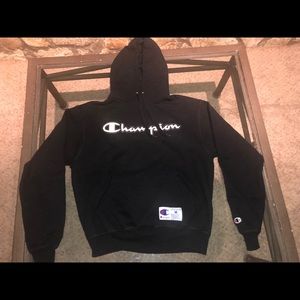 black Champion hoodie